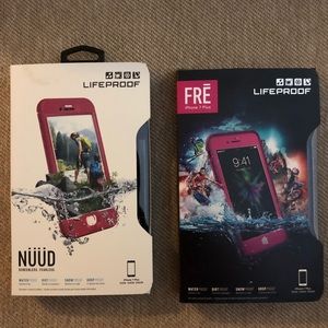 2 Life proof -Fre and nuud. Fits 8 plus and 7 plus